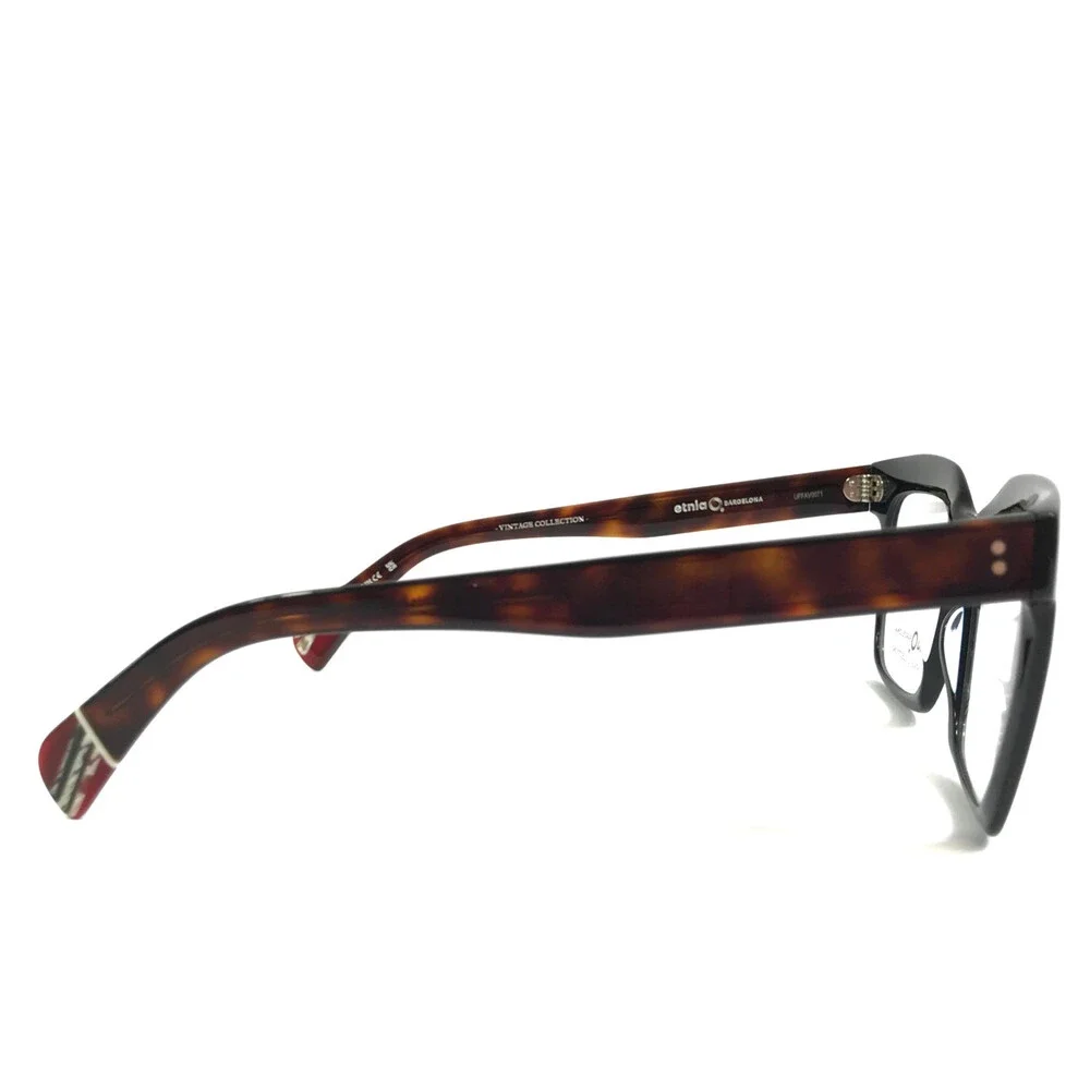 Etnia Barcelona Eyeglasses Frames VALLDEMOSA BKHV Black Havana Square 52-18-145